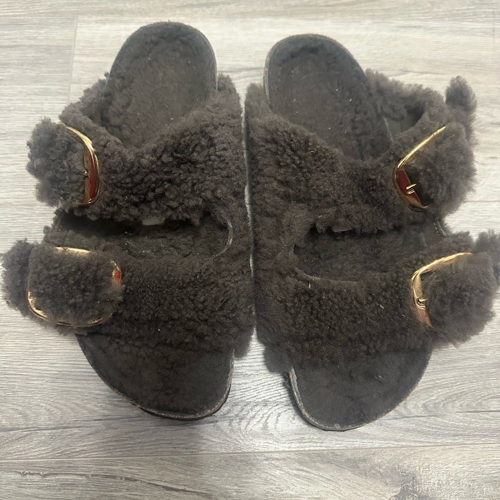 Birkenstock Big Buckle Sherling Sandals - Picture 3 of 6